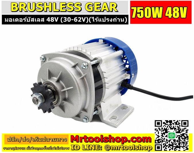 Brushless Motor DC 750W 48V,BLDC 750W 48V,บัสเลส มอเตอร์ 750W 48V,